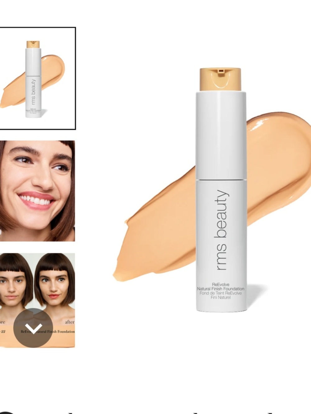 2 RMS Beauty 're' Evolve Natural Finish Foundation – Shade 22